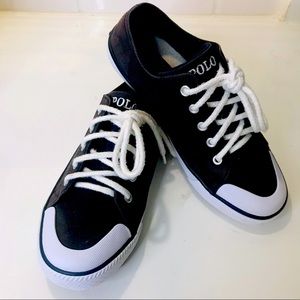 POLO BY RALPH LAUREN Navy Chandler Sneakers Girls Size 3